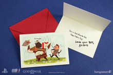 Load image into Gallery viewer, God of War Father's Day Card
