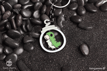 Load image into Gallery viewer, Grub in a Jar Spinning Keychain
