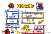 Load image into Gallery viewer, Retronauts - Zebes Hand-Drawn Map Poster
