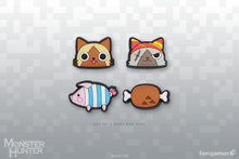 Load image into Gallery viewer, Felynes, Friends 'n Food PVC Pin Set
