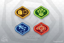Load image into Gallery viewer, Psychonauts Merit Badges Enamel Pin Set 1
