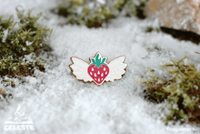 Load image into Gallery viewer, Flying Strawberry Pin
