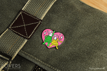 Load image into Gallery viewer, Lovers in a Dangerous Spacetime Pinny Arcade Pin
