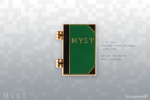 Load image into Gallery viewer, Myst Opening Book Pin
