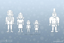 Load image into Gallery viewer, Octodad Family Car Decals
