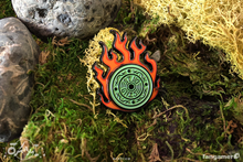 Load image into Gallery viewer, Divine Retribution Spinning Enamel Pin
